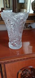 vaso vintage in cristallo tagliato