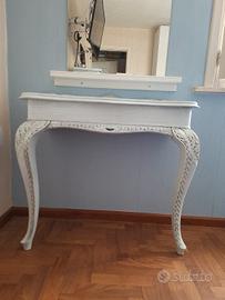 consolle cippendale azzurro ghiaccio