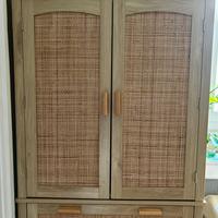 Credenza in legno e vimini_nuova!