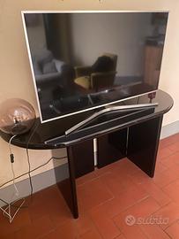 Consolle pieghevole nera lucida anni ‘70