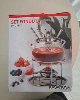 set fonduta 9 pezzi