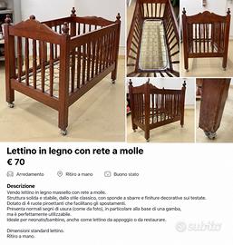Lettino antico