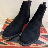 Stivaletti di camoscio nero da uomo (n. 48)