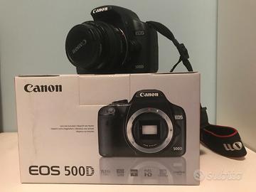 CANON EOS 500D - Solo Corpo + 2 batterie + Mirino