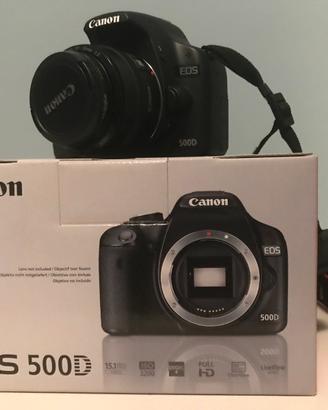 CANON EOS 500D - Solo Corpo + 2 batterie + Mirino