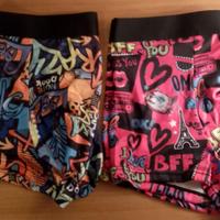 2 boxer da uomo a fantasia colorata 