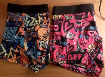 2 boxer da uomo a fantasia colorata 