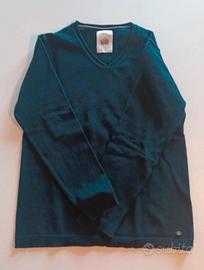 Maglione blu  con scollo a v bambino Zara 9-10 aa