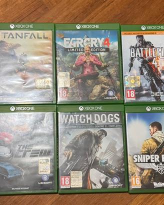 Lotto 9 videogiochi XBOX ONE