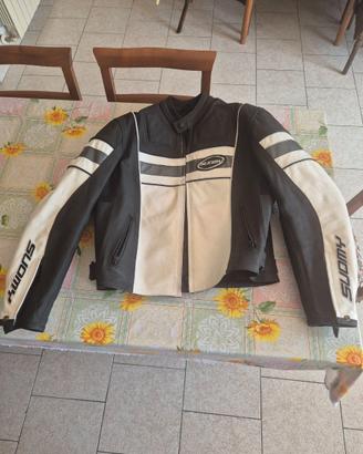 Giacca in pelle moto suomy XL