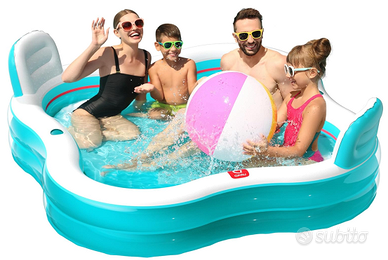 Piscina Gonfiabile 2x2m + Pompa Ricaricabile