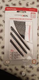Protezione e 3 penne stilo Originale Nintendo