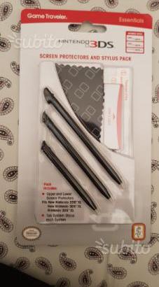 Protezione e 3 penne stilo Originale Nintendo