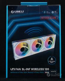 LiaN Li Uni Fan Inf 3 ventole bianche Wireless