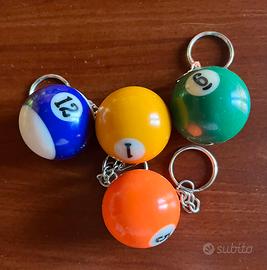 Portachiavi Palline Biliardo Vintage