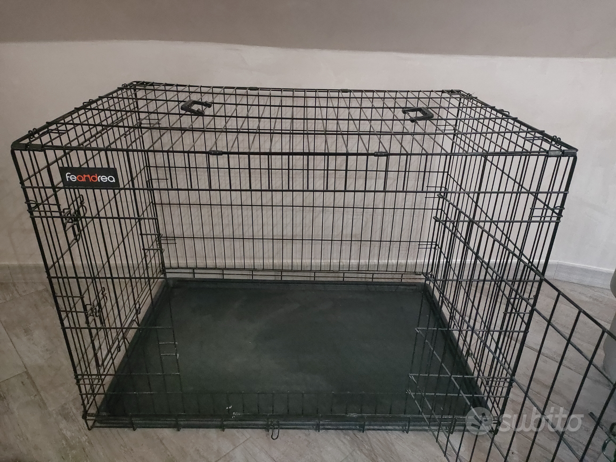 Gabbia Per Cani Grande 93x64x84 Cm Con Ruote - Trasportino Interno Per Cani Medie/Grandi Dimensioni