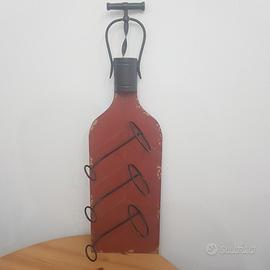 Porta bottiglie in legno – nuovo, mai usato