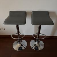 Coppia di Sgabelli Moderni Grigi