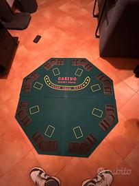 Tavolo da Poker pieghevole 8 posti – come nuovo
