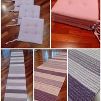 Tappeto +4 cuscini sedie 