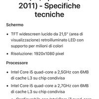 I Mac 2011 perfettamente funzionante