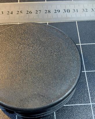 Tappi tondi per tubi profilati da 80 mm. diametro 