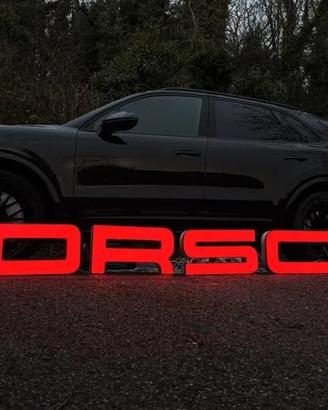 Insegna Luminosa Porsche Lettere