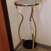 Colonna ottone dorato porta oggetti