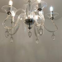 LAMPADARIO 5 luci in PVC