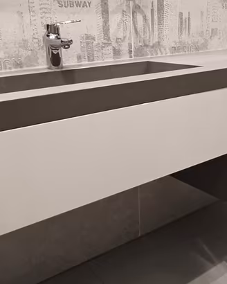 Mobile bagno moderno - Bianco/Grigio