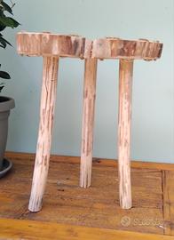 sgabello rustico