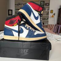Jordan 1 Retro High Union Los Angeles Storm blu