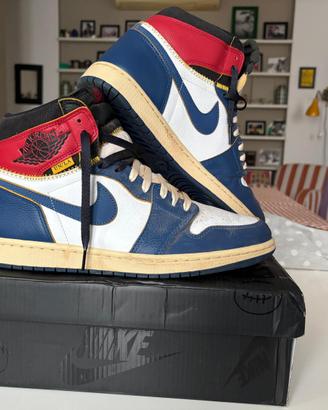 Jordan 1 Retro High Union Los Angeles Storm blu