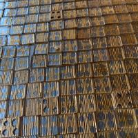 Mosaico vetro decorativo oro vintage