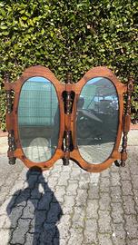 Specchio a tre ante fine 800 / inizio 900