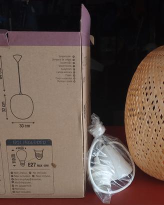Lampadario in bambù nuovo