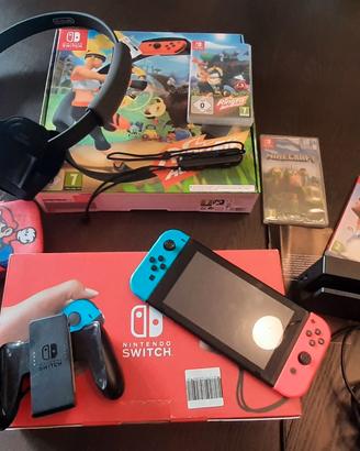 Nintendo switch usata ring fit  minecraft e fifa22