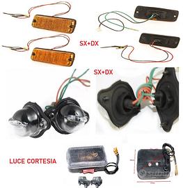 KIT FRECCE LATERALI , LUCI TARGA E LUCE CORTESIA P