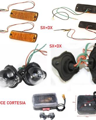 KIT FRECCE LATERALI , LUCI TARGA E LUCE CORTESIA P