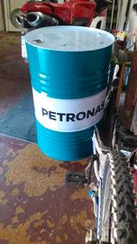 Bidone fusto in latta vuoto da 250 litri