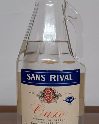 Ouzo SANS RIVAL - anni '80 Sigillata Rara