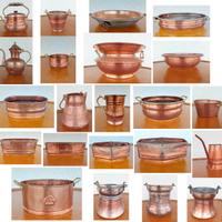 Boccale teiera bollitore vaso in rame (lotto)