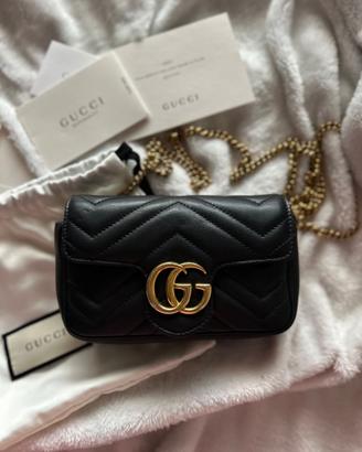 Borsetta Gucci GG marmont modello super mini