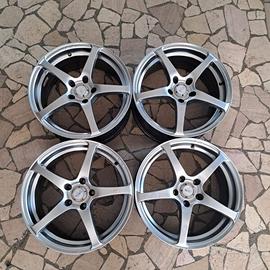 4 - CERCHI IN LEGA RMX 8X17 5X112 ET48 CB 57,1