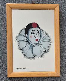 Raro specchio vintage Pierrot - Righetti Prod.