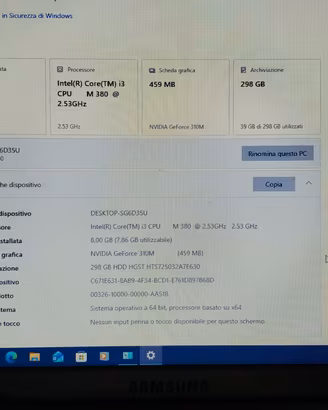Notebook samsung