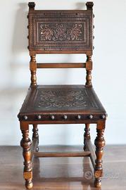 Set 6 sedie d'antiquariato  viennesi inizio '900