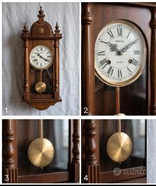 Orologio a pendolo Vintage anni '70 in legno