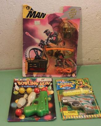 Blister giocattoli, soldatini, animali, carabinier