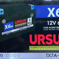Batteria moto URSUS X6 12V 6Ah